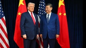 Trump organizes a state dinner for Xi Jinping featuring Altman, Huang, and Cook.