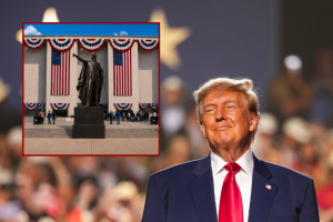 Trump urges the Smithsonian to build a large statue of George Washington, rather than concentrating on ideological activism.