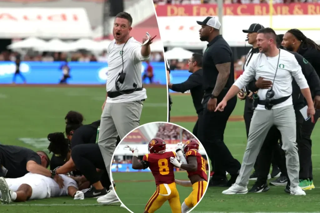 USC is unable to secure a significant victory against Oregon despite injuring the quarterback.
