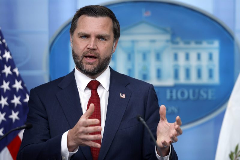 Vance holds the first White House press briefing after Leavitt's exit, covering the Iran conflict, gas prices, and military achievements.