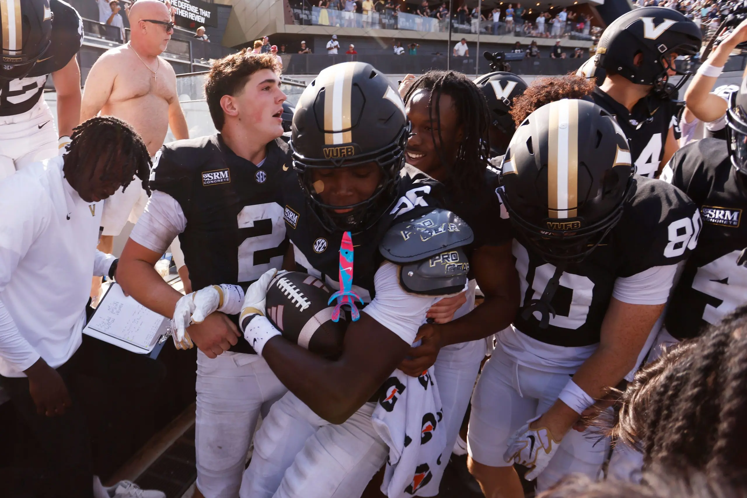 Vanderbilt achieved an astonishing last-minute win in college football.