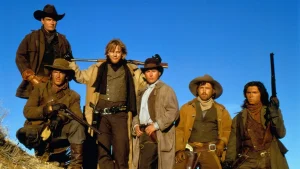 'Young Guns' cast comes together with Estevez, Sheen, and Sutherland at an event.
