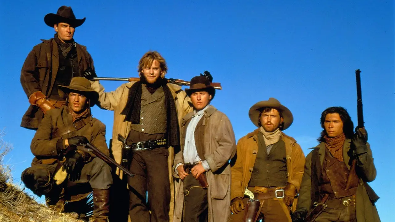 'Young Guns' cast comes together with Estevez, Sheen, and Sutherland at an event.