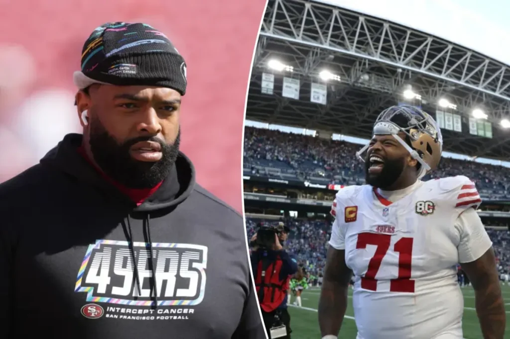 49ers player Trent Williams reveals he forgot he was with the Commanders.