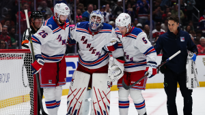 A New York Dilemma: Rangers' star goalie carried off the ice as the city's sports troubles worsen