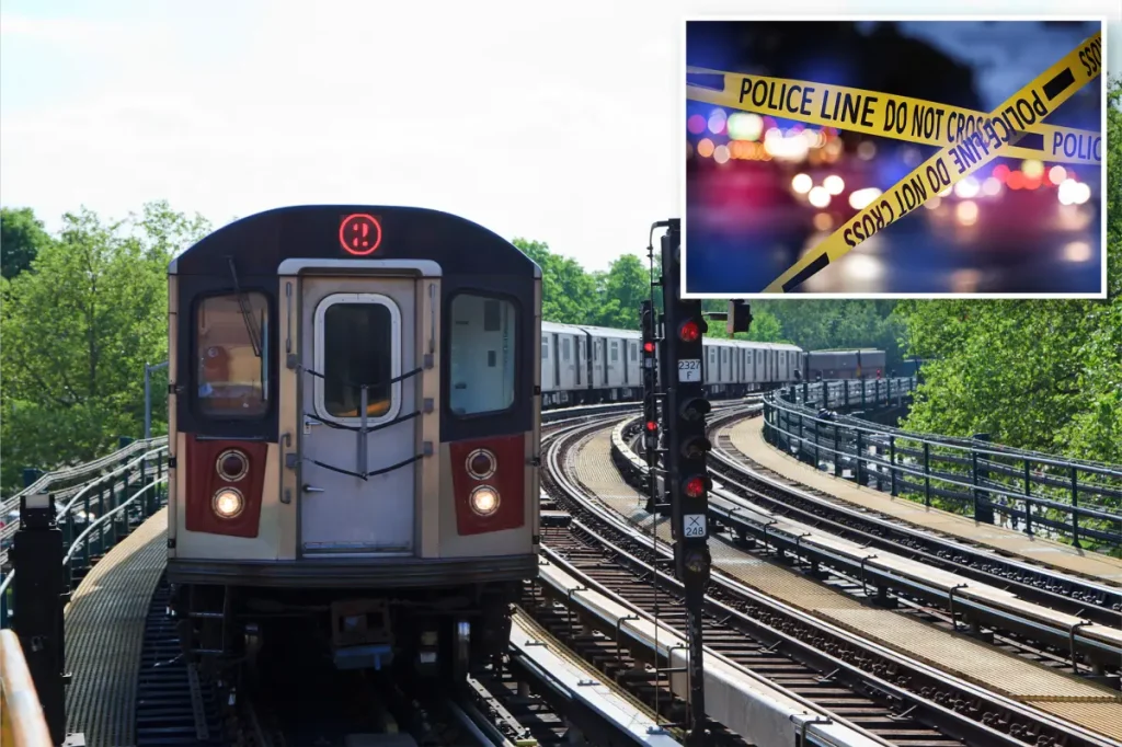 A stranger with a knife attacks a commuter in the face on a New York City train during the morning rush, according to authorities.