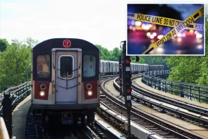 A stranger with a knife attacks a commuter in the face on a New York City train during the morning rush, according to authorities.