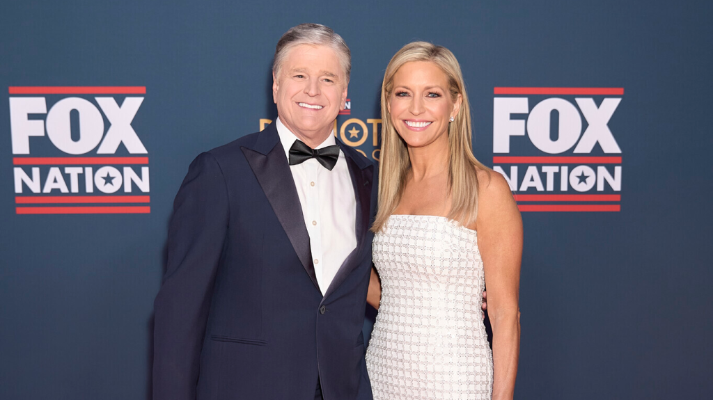 Ainsley Earhardt and Sean Hannity mark their upcoming wedding with family and friends.