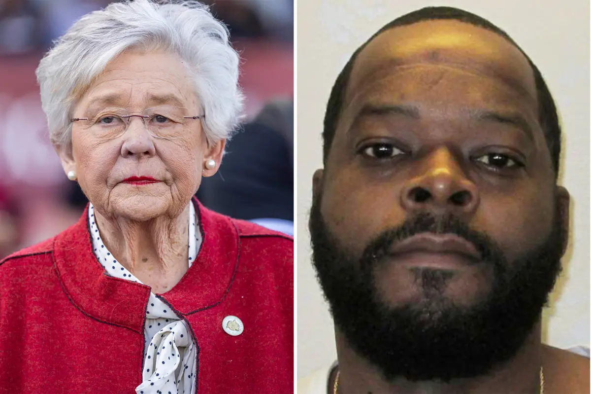 Alabama Governor Kay Ivey halts execution of death row inmate due to insufficient evidence.