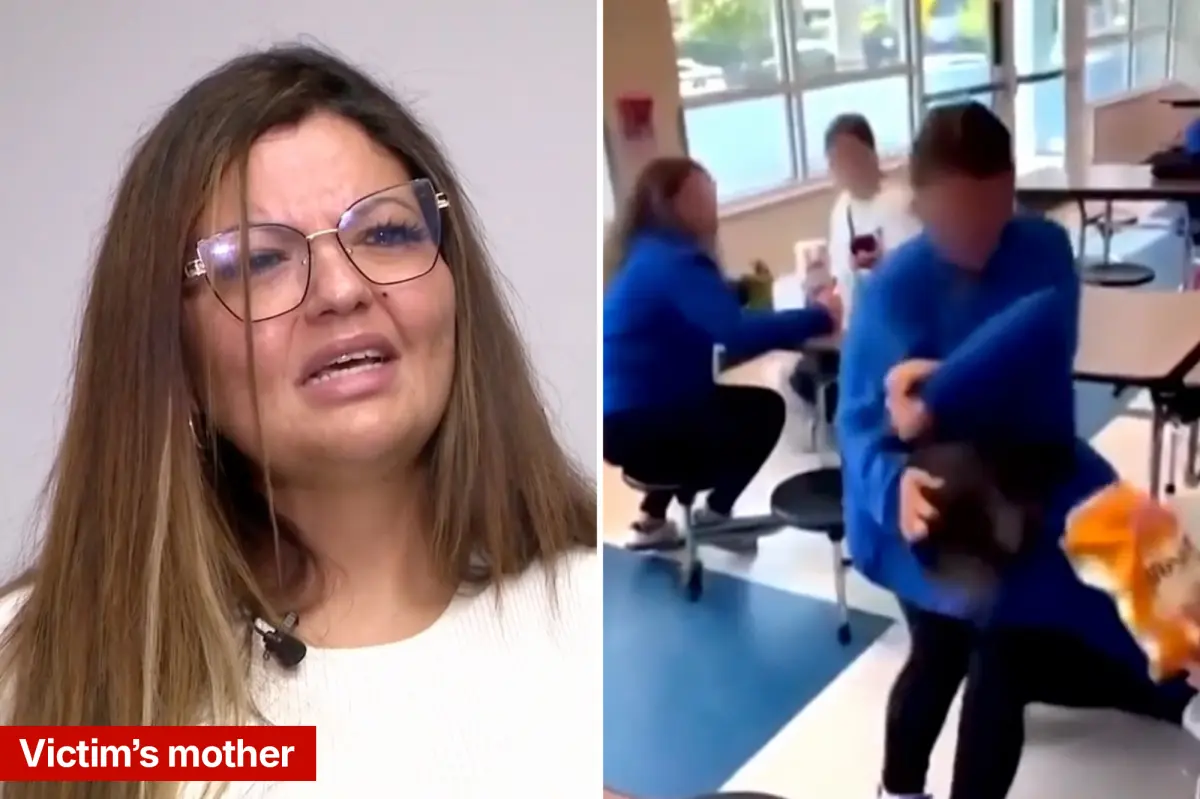 Alarming footage reveals an 11-year-old middle school student being brutally attacked by a classmate.