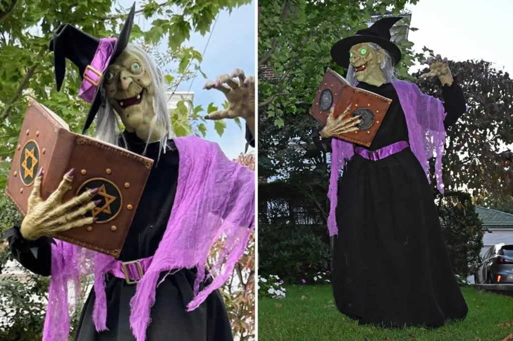 Amazon offers a $219 Halloween witch alongside a Star of David spell book: 'The oldest antisemitic smear'
