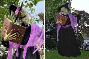 Amazon offers a $219 Halloween witch alongside a Star of David spell book: 'The oldest antisemitic smear'