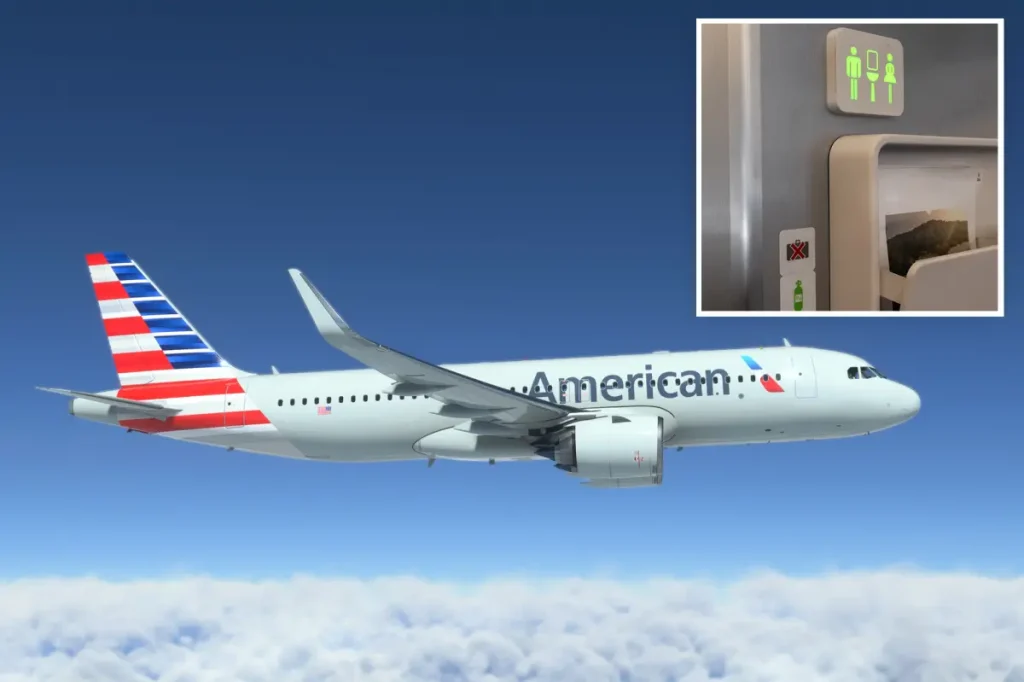 American Airlines flight rerouted to JFK due to six restrooms malfunctioning during the flight