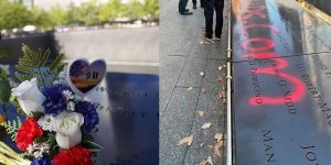 Anger grows after 9/11 Memorial is defaced &mdash; reportedly by a gun-control supporter: 'The Mamdani effect'