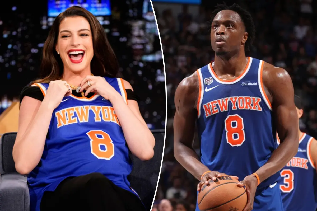 Anne Hathaway shares what she would sacrifice for another Knicks championship.