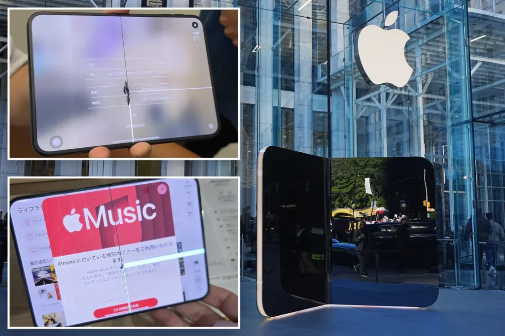 Apple responds to claims of cracked screens on $2,000 iPhone Duo shortly after its intense release.