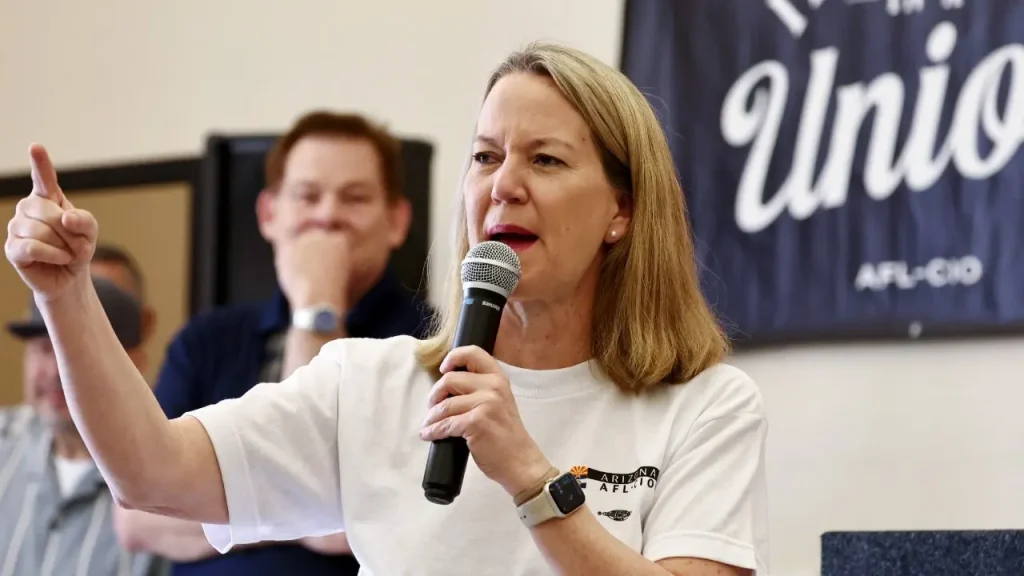Arizona Attorney General Kris Mayes permitted pro-defund organizations to assist in staffing.