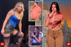 Artificial women and copied humor: AI-generated figures are taking from comedians to advertise adult sites, studies show