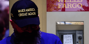Authorities charge nine major banks with terminating accounts based on ideology, religion, and other factors.