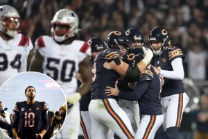 Brave field goal rescues Caleb Williams from his error as Bears defeat Patriots