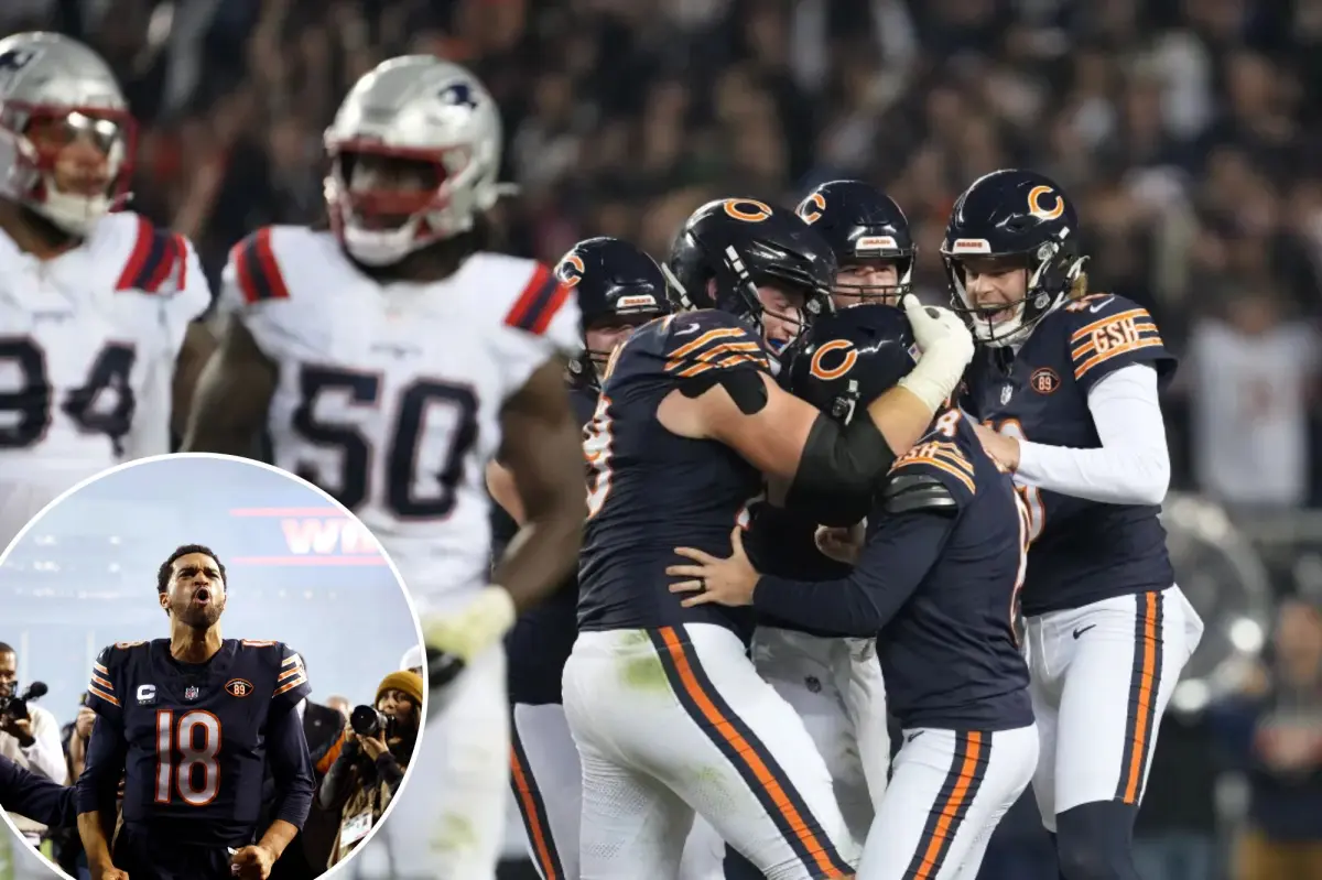 Brave field goal rescues Caleb Williams from his error as Bears defeat Patriots
