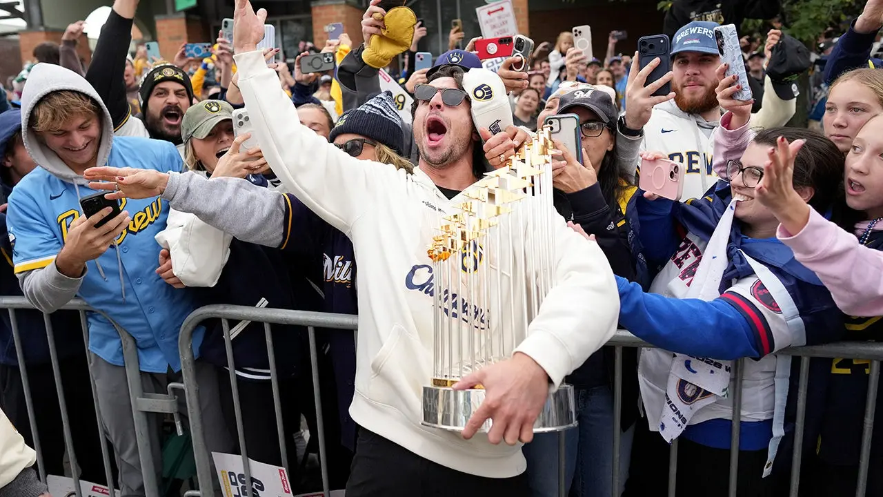 Brewers celebrate World Series in wild fashion as star makes bold beer commitment, coach performs karaoke
