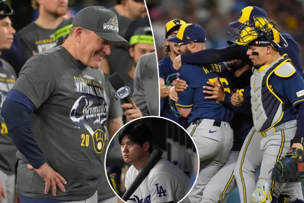 Brewers manager takes a jab following Dodgers' disappointing playoff exit