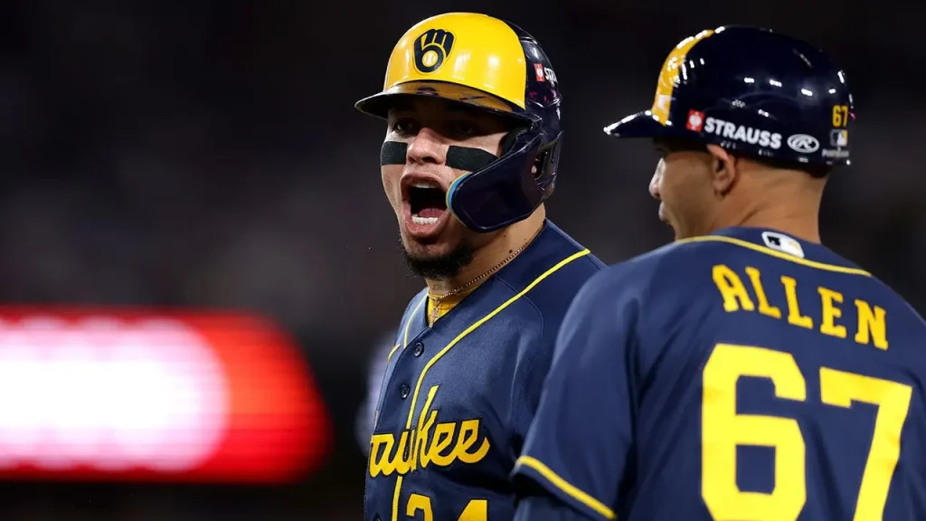 Brewers take Game 3 at Dodgers' stadium to lead 3-0, putting LA on the verge of elimination