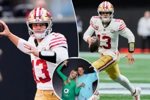 Brock Purdy's wife Jenna displays her baby bump in recent Halloween photos.