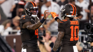 Browns players penalized for mimicking smoking after scoring a touchdown