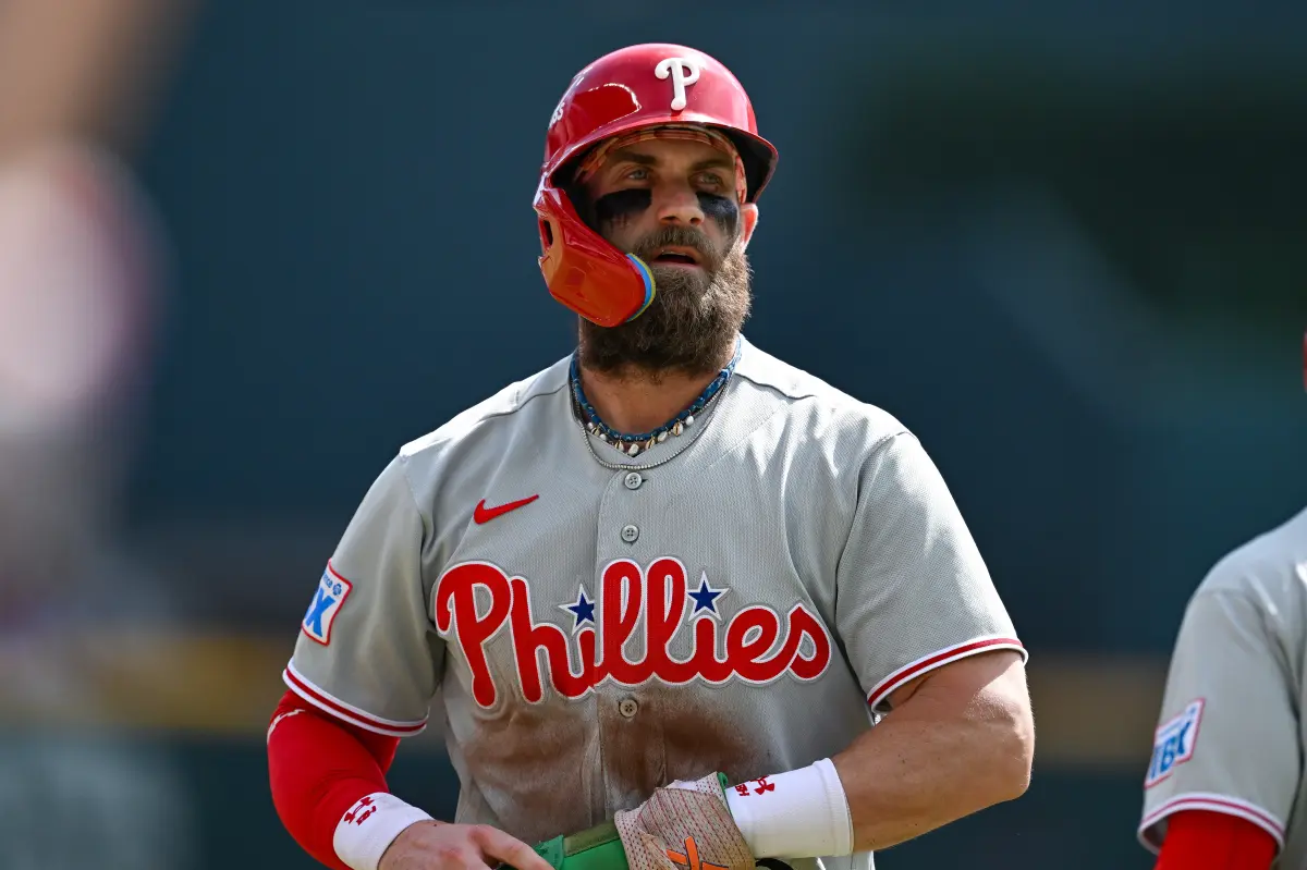Bryce Harper discusses the Phillies' prospects following the 2026 playoff disappointment