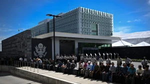 Builder of the embassy files a $461 million lawsuit against the State Department over COVID-19 claims