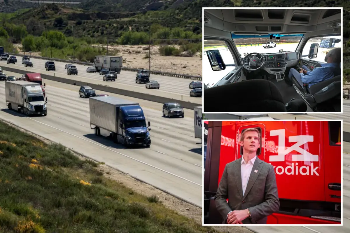 California starts its first pilot program for self-driving freight with Kodiak AI.