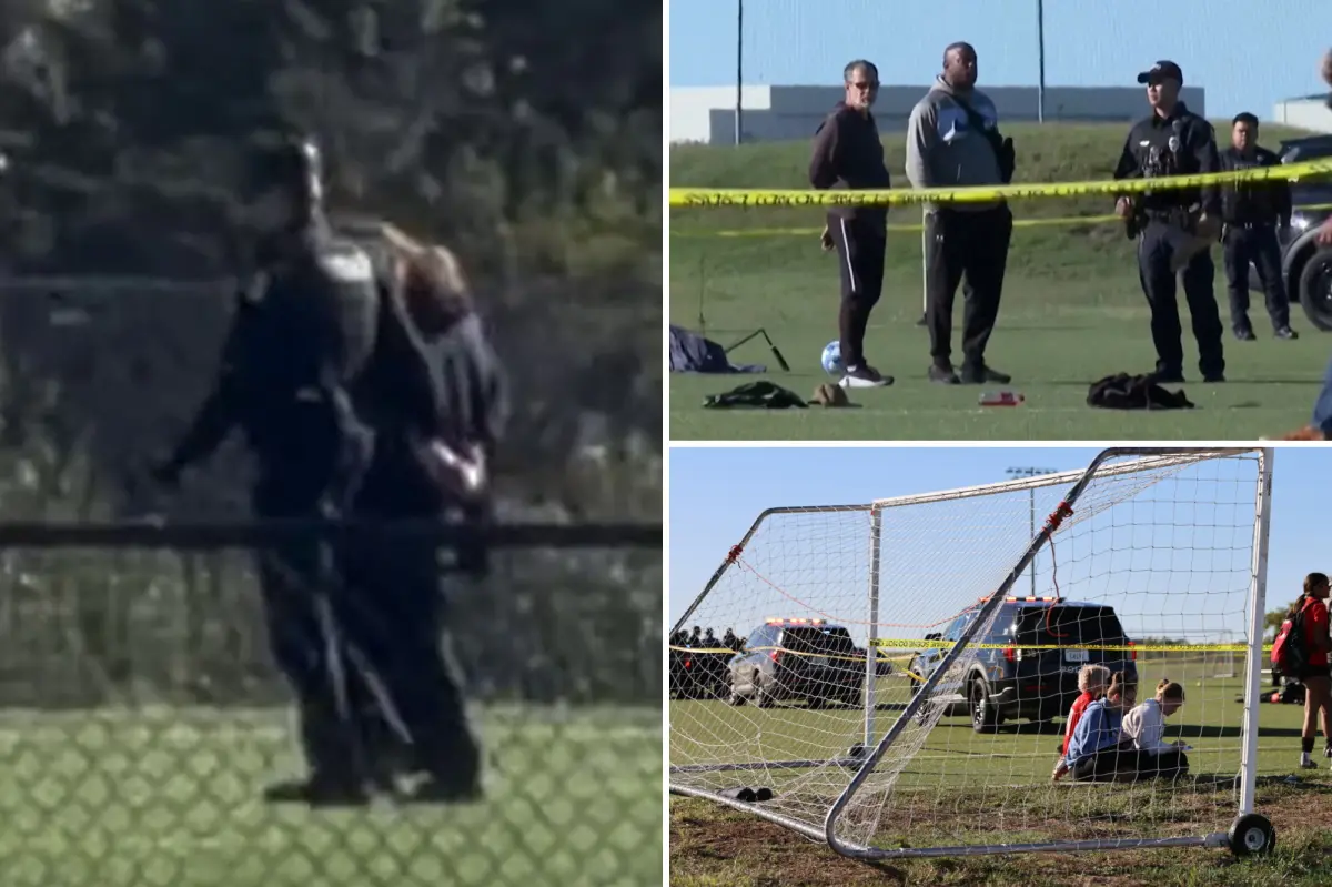Call to the soccer field reveals emergency response to tragic incident involving a driver who killed a boy and a man.
