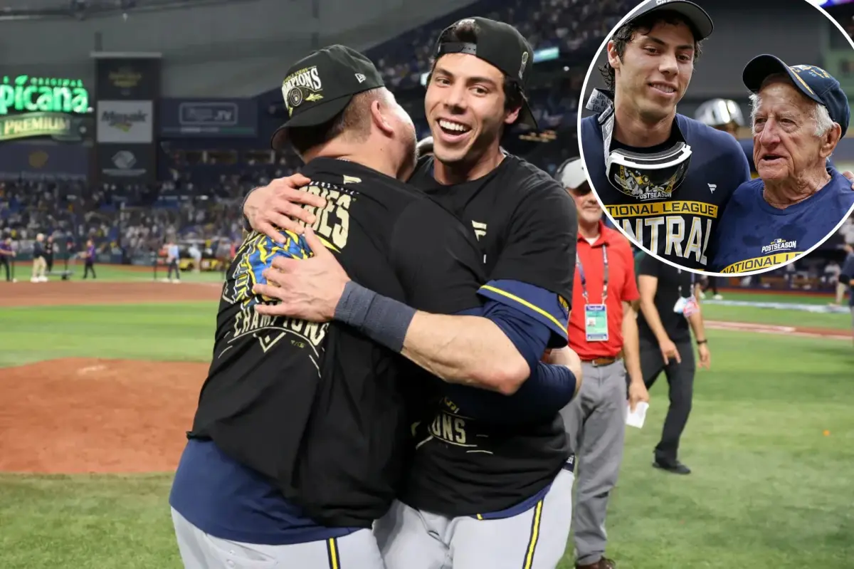 Christian Yelich honors Bob Uecker as the Brewers claim the World Series