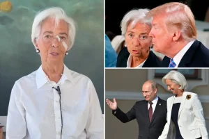 Christine Lagarde, President of the European Central Bank, plans to step down in February, nine months ahead of schedule.