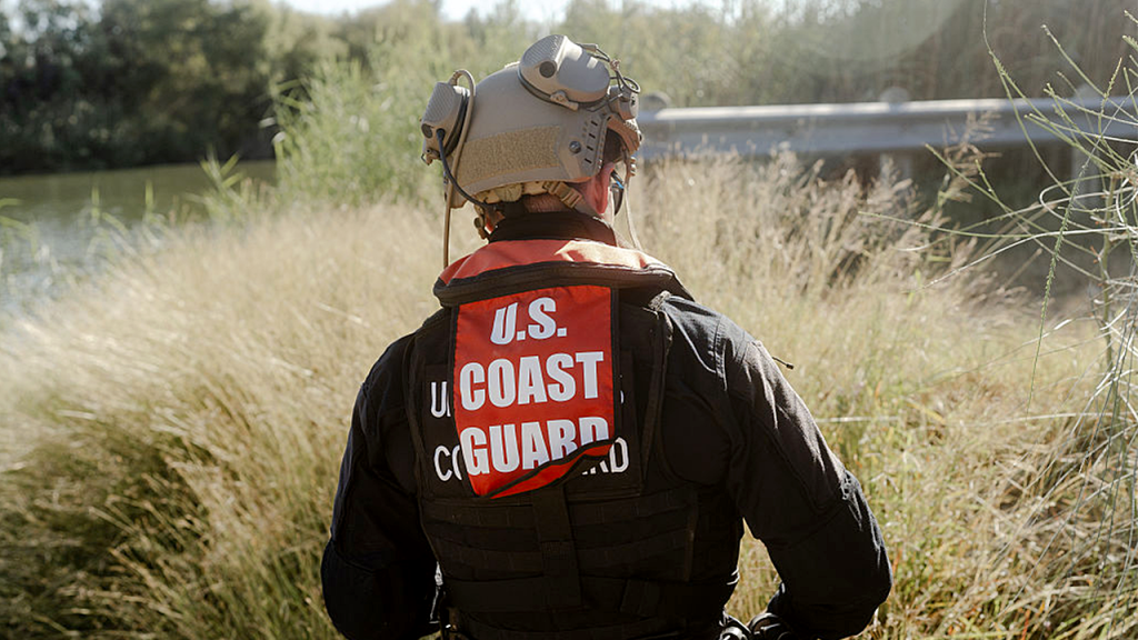 Coast Guard officers fired shots at each other on the US-Mexico border, according to officials.