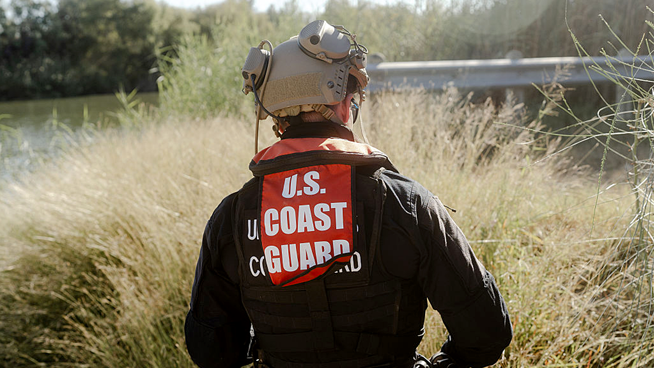 Coast Guard officers fired shots at each other on the US-Mexico border, according to officials.