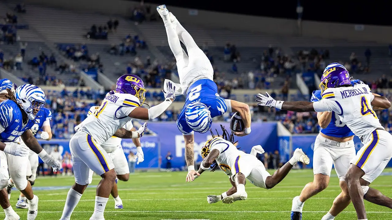 College football team attracts surprisingly few fans for what becomes an exciting Thursday night game