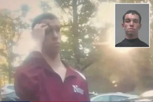 College student Aiden Dombrowski pretended to be a high school runner and assaulted an athlete during a race