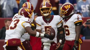 Commanders let time slip away, end in a tie with Giants after overtime collapse