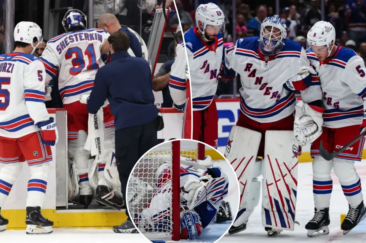 Concern over Igor Shesterkin's injury follows Rangers' defeat to Capitals