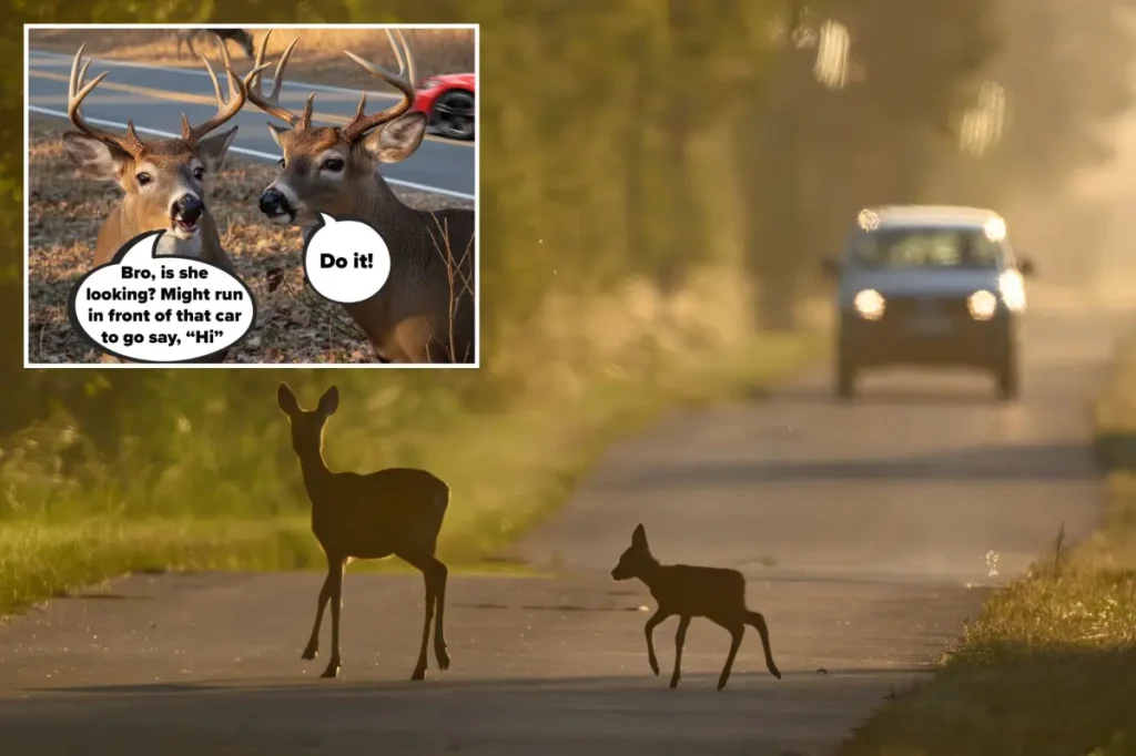 Deer collisions increase in New York during the autumn breeding season