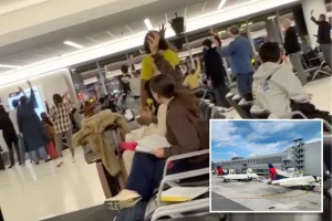Delta pilot offers LaGuardia passengers two choices after dog relieves itself on flight &ndash; clean it up or leave on schedule