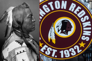 Descendants of Blackfeet Chief Two Guns White Calf advocate for the return of the Washington NFL team's original 'Redskins' name and logo