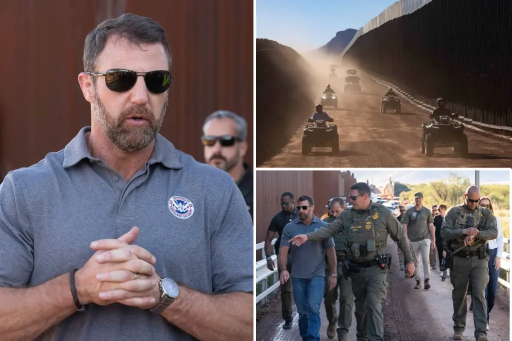 DHS Secretary Markwayne Mullin visits the Arizona border after the wall is completed