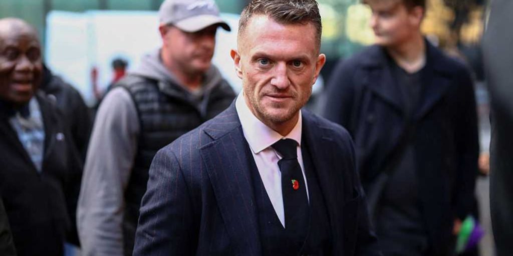Difficult times: Tommy Robinson risks 10 years for showing reporters what it feels like