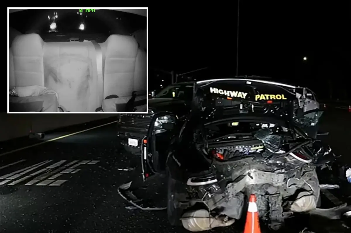 Driver asleep at the wheel crashes Tesla into California patrol car, injuring two officers