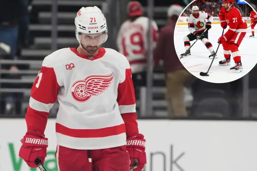 Dylan Larkin faces suspension from the Red Wings amid trade turmoil.