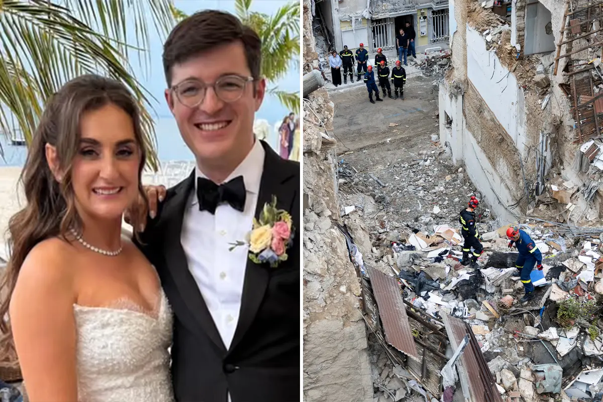Four Americans killed in Greece building collapse identified as a couple, her brother, and his pregnant wife
